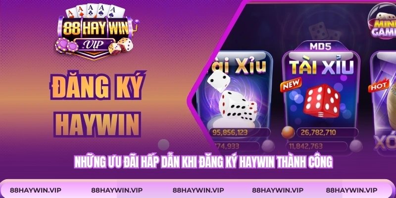 Những ưu đãi hấp dẫn khi đăng ký Haywin thành công